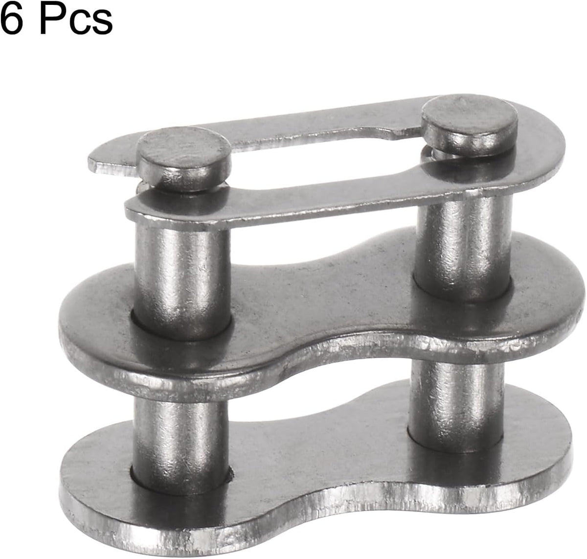 uxcell 6Pcs #50 Chain Master Connector Link Roller 5/8" Pitch Stainless Steel Standard Connecting Split Links for 10A Chain
