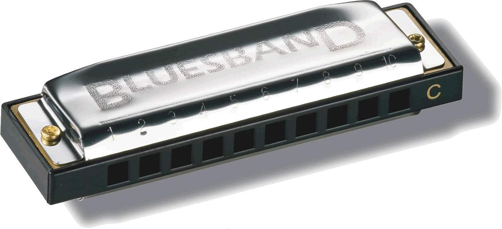 Accordions Hohner Blues Band Harmonica, Key of C, Chrome (1501BX) | science-kits
