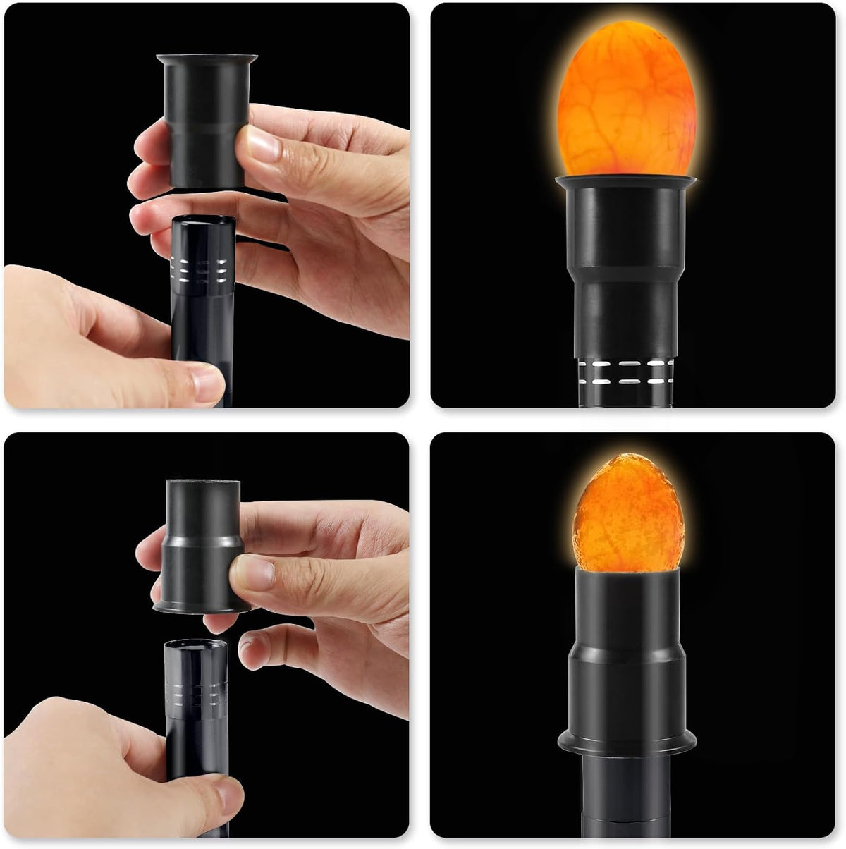 Egg Candler, Candling Light Tester for Eggs with High Intensity,Egg Candle for Distinguishing Fertile Chickens Ducks