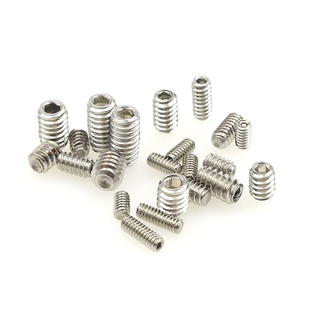 300PCS #2-56#4-40#6-32#8-32 UNC 304 SS Cup Point Set Screws Kit