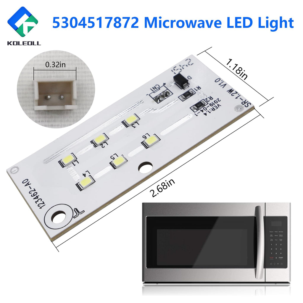 5304517872 Microwave LED Light, Replacement Lamp