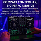 DJ-202 DJ Controller Bundle with Case, Headphones, and Austin Bazaar Polishing Cloth