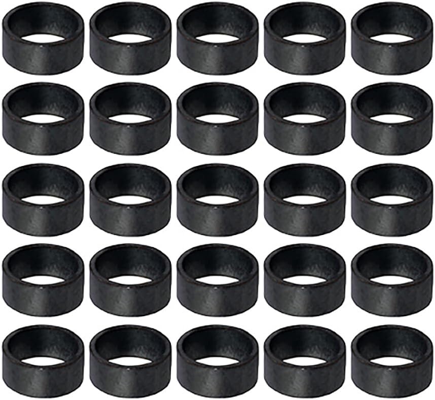 SUPPLYGIANT FQDS0100-100 PEX Tubing Crimp Rings Copper Pipe Fitting; 1''; Black; (100 Pack)