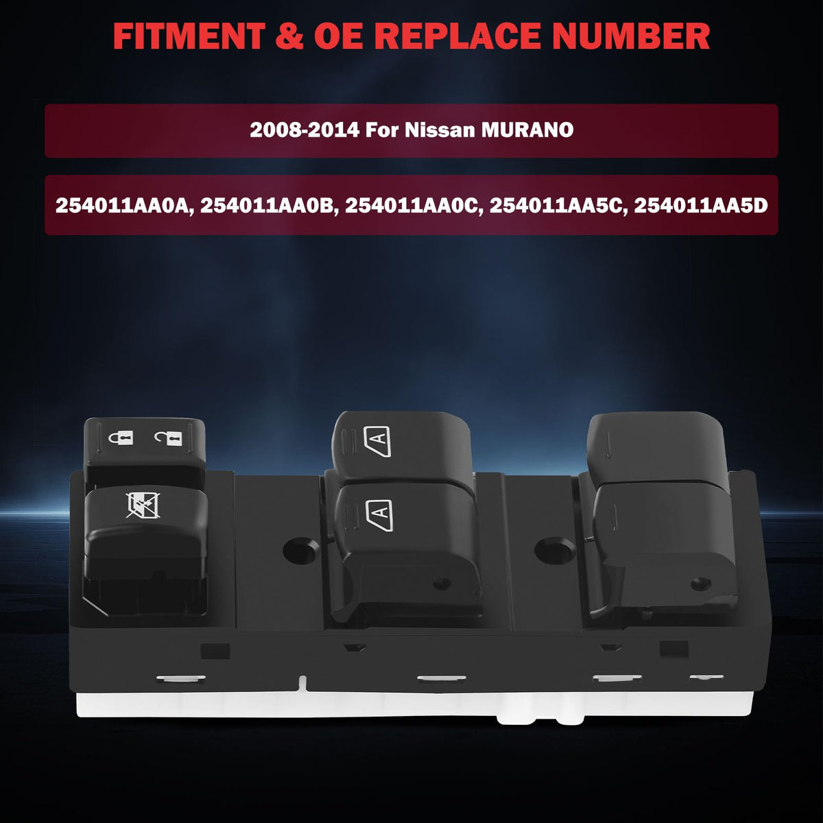 Power Window Switch for 2008-2014 for Nissan MURANO