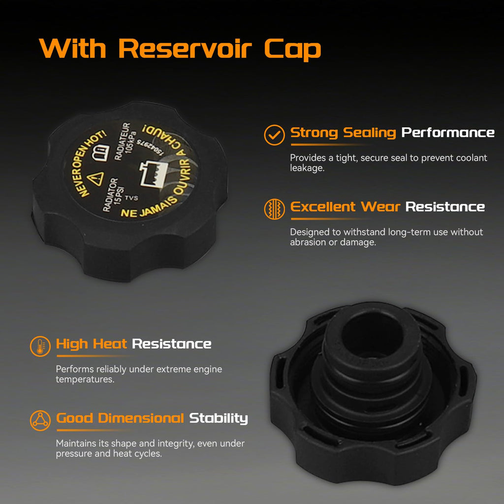 Front Engine Coolant Reservoir for Chevy GMC Silverado Sierra 2500