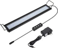 14W Full Spectrum Aquarium Light with Aluminum Alloy Shell Extendable Brackets, White Blue Red LEDs, External