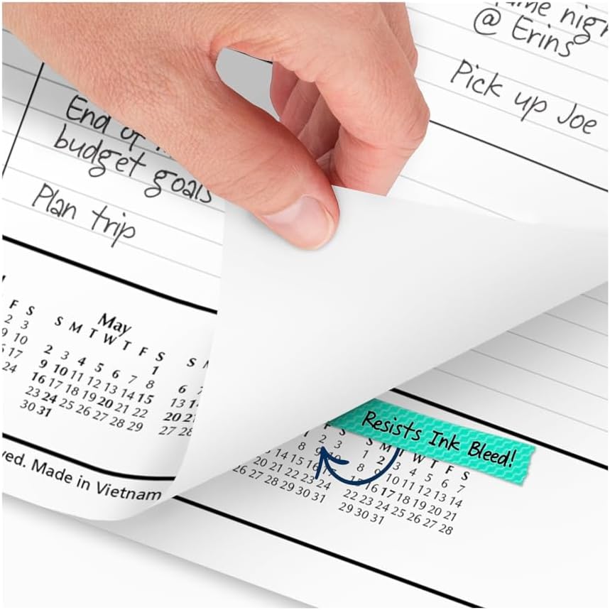 2026-2027 AT-A-GLANCE 21.75" x 17" Academic Monthly Desk Pad Calendar, White/Blue (SKLPAY-32-27)