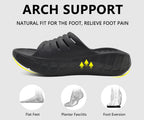 Mens Sport Recovery Sandals Arch Support Plantar Fasciitis Slides