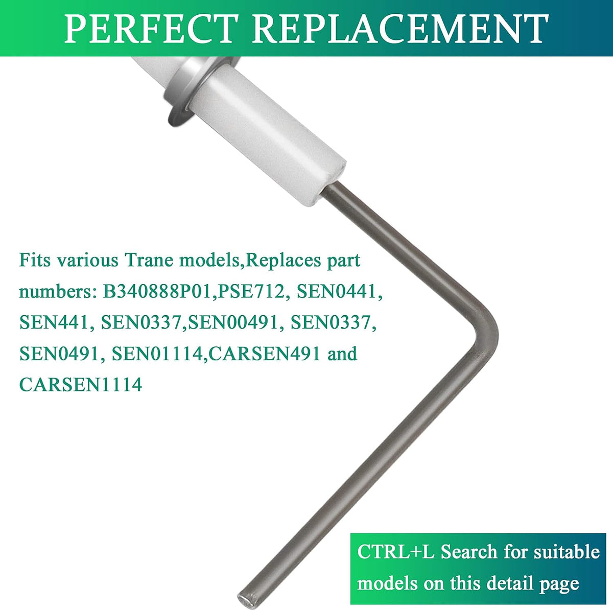SEN01114 Furnace Flame Sensor Replacement fit for Trane-American