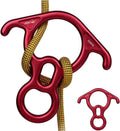 50KN Rescue Figure, 8 Descender Large Bent-Ear Belaying and Rappelling Gear Belay Device Climbing for Rock Climbing