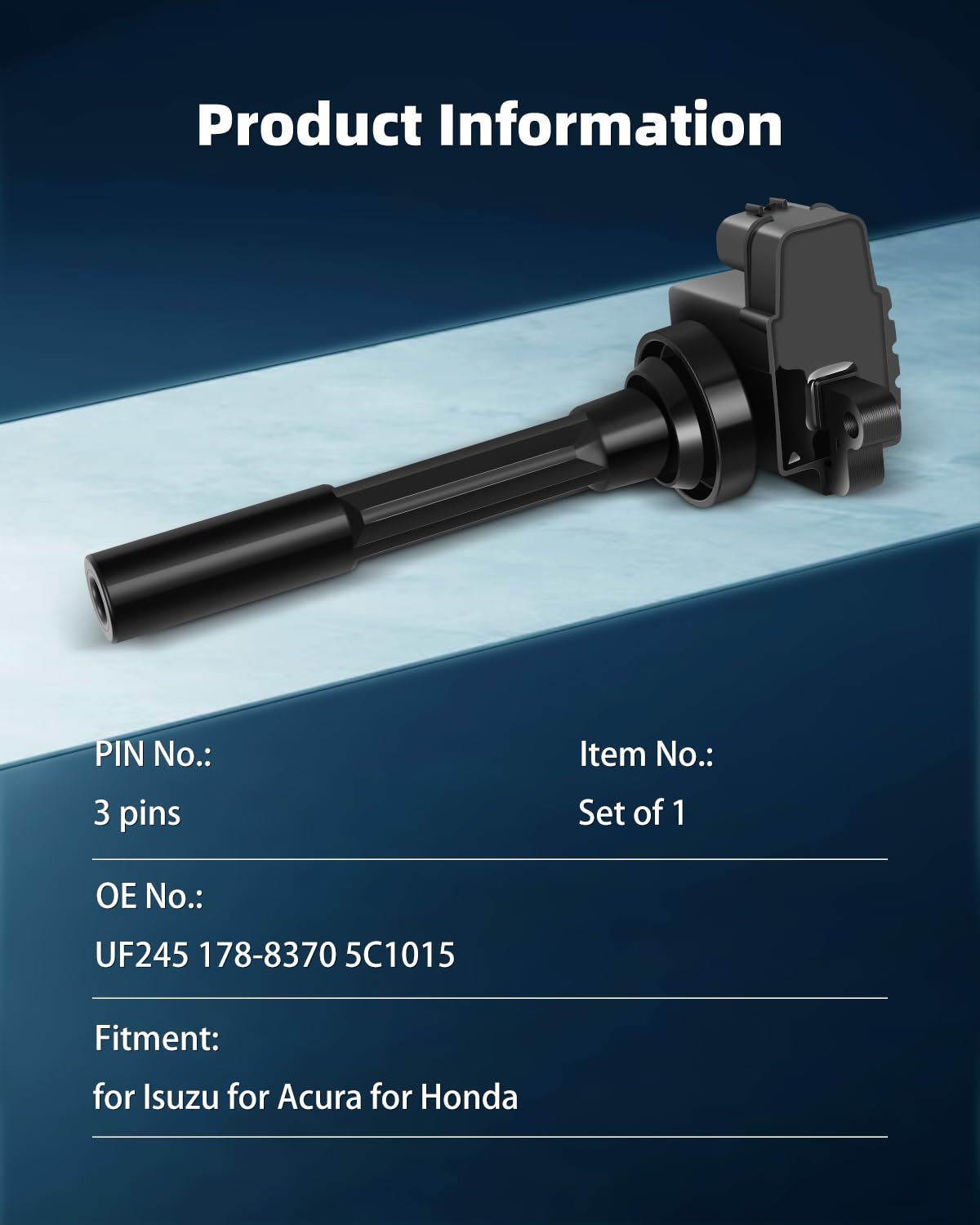 ECCPP Ignition Coil Pack Compatible for Isuzu UF245 Set of 1