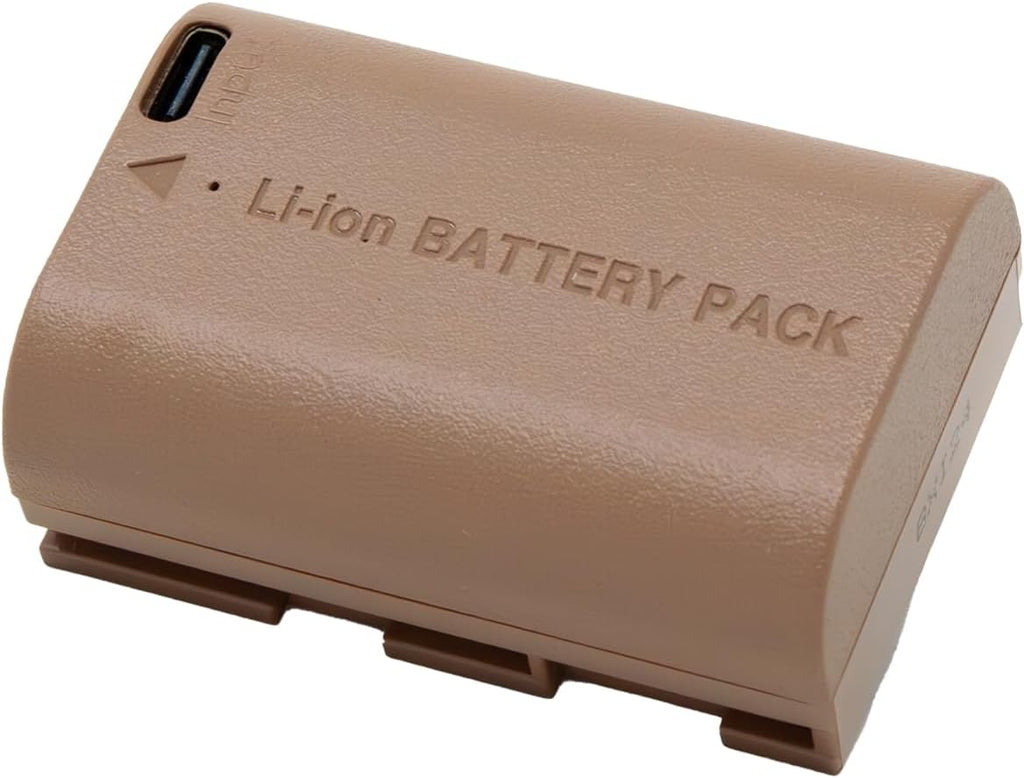 USB Battery (Ginger Series) for Canon LP-E6P and Canon EOS R5 Mark II, EOS 5D II/III/IV, 5DS R, 6D Mark II, 7D Mark