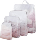 GWT 4Pcs 3D Mesh Laundry Bags with Hanging Handles (S/M/L/XL) - Durable Zippered Wash Bags for Delicates, Shoes &