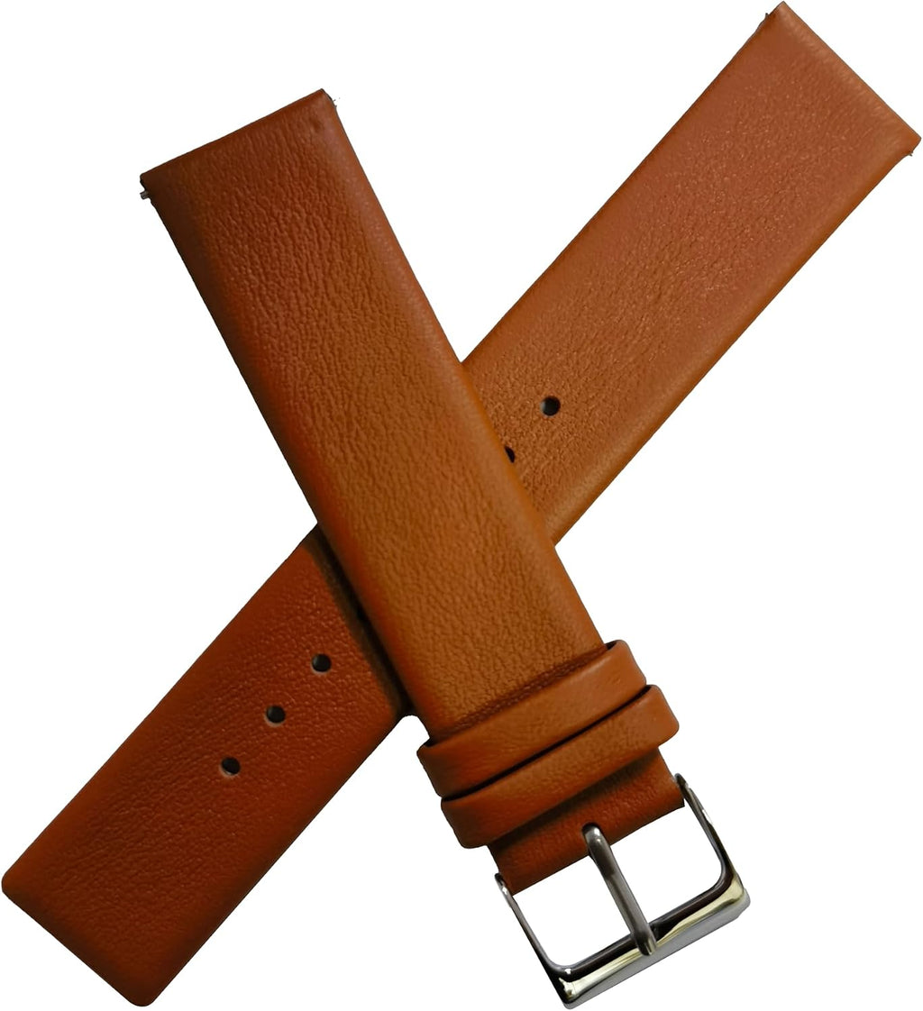 Replacement Leather Watch Band for Skagen Bering Unisex Watches with pin 16mm 18mm 20mm 22mm Cowhide is soft and durable