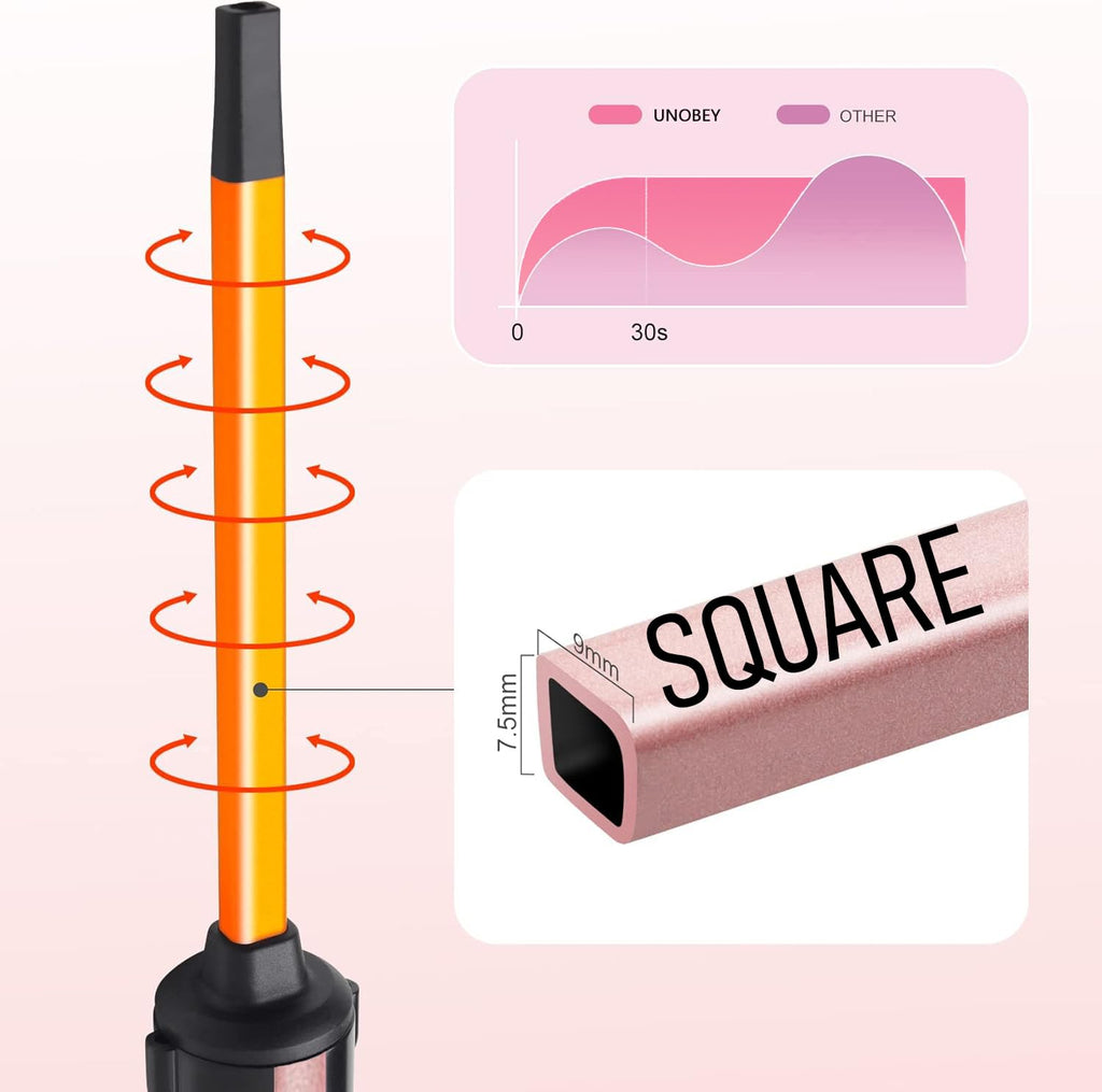 Thin Curling Wand, 3/8 Inch Small Curling Iron Wand