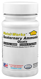 480066 Industrial Test Systems 480066 WaterWorks Quaternary Ammonia in Water Test Strips, Bottle of 50 Tests