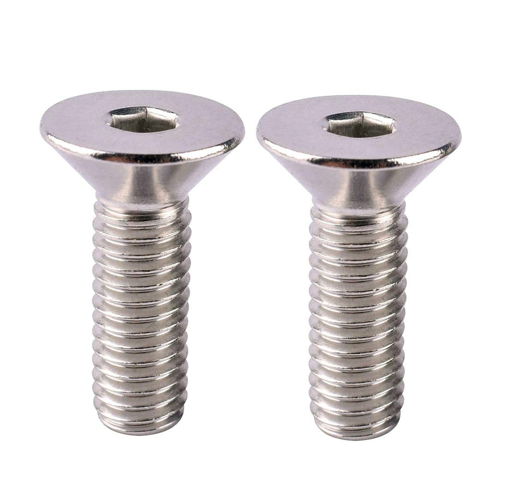 #6-32 x 3/8" Flat Head Socket Cap Screws Countersunk Bolts, Allen Hex Socket Drive, 304 Stainless Steel 18-8, Full Thread, 50Pcs