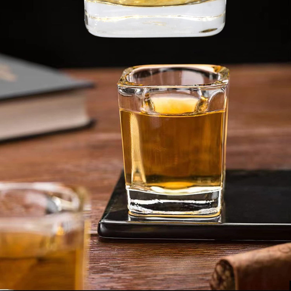 Shot Glasses Set with Heavy Base,2.2 oz Mini Square Whiskey Shot Glasses bulk, 40 pack Clear Espresso Shot Glass for