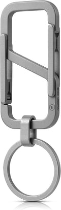 Titanium Double‑Ended Quick Release Keychain, Lightweight Carabiner Key Holder & EDC Key Clip Anti-Loss Accessory