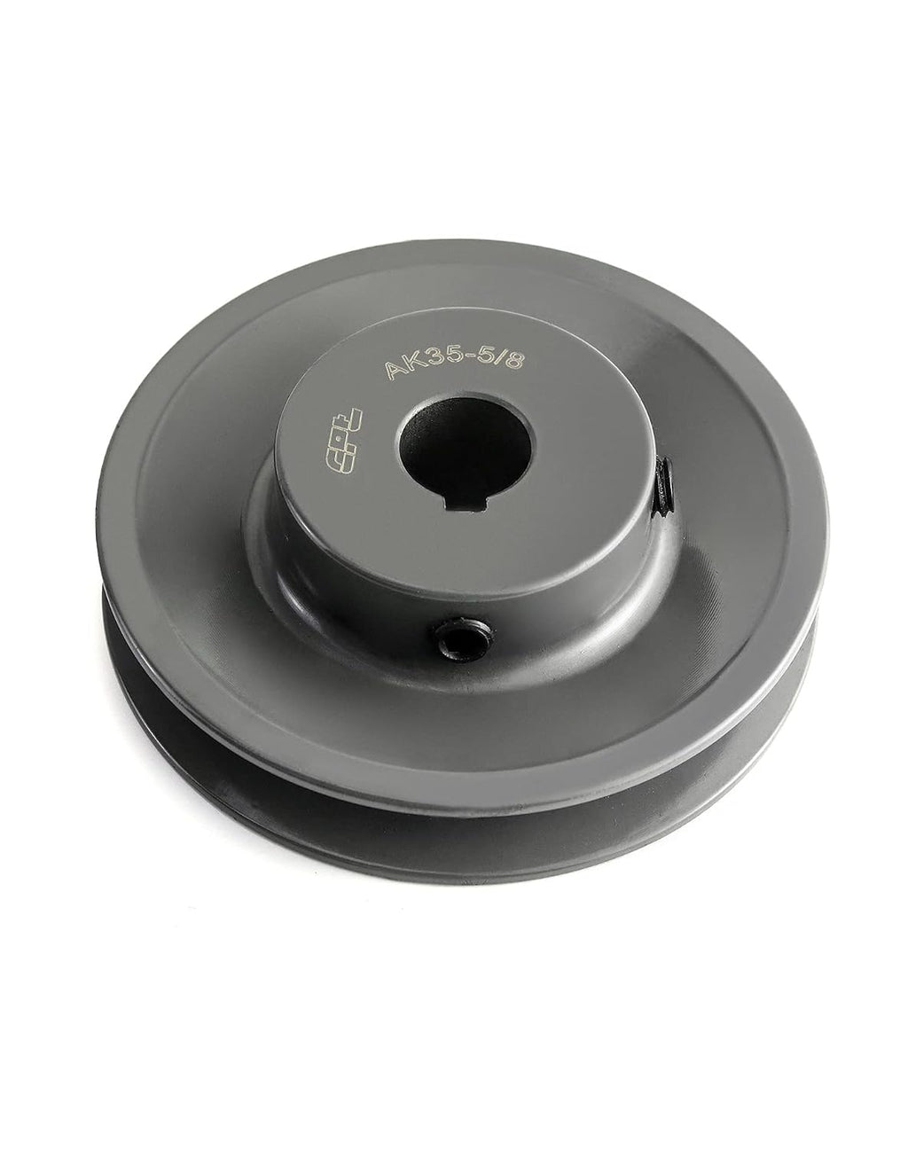 QWORK AK3558 Single Groove Web Sheaves, 3.55" OD 5/8" Bore V-Belt Sheave, A Belt Section, Cast Iron,for V-Belt
