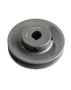 QWORK AK3558 Single Groove Web Sheaves, 3.55" OD 5/8" Bore V-Belt Sheave, A Belt Section, Cast Iron,for V-Belt