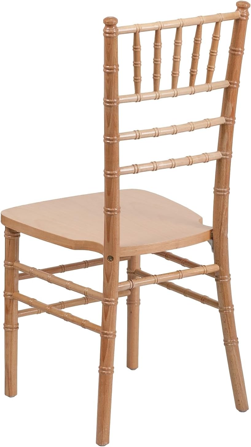 2 Pack HERCULES Series Natural Wood Chiavari Chair