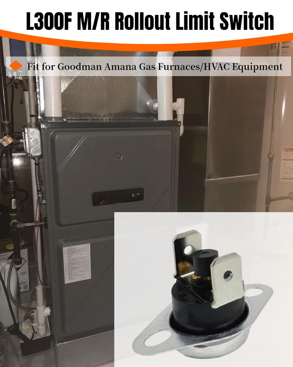 10123529 L300F M/R Rollout Limit Switch Fit for Goodman Amana