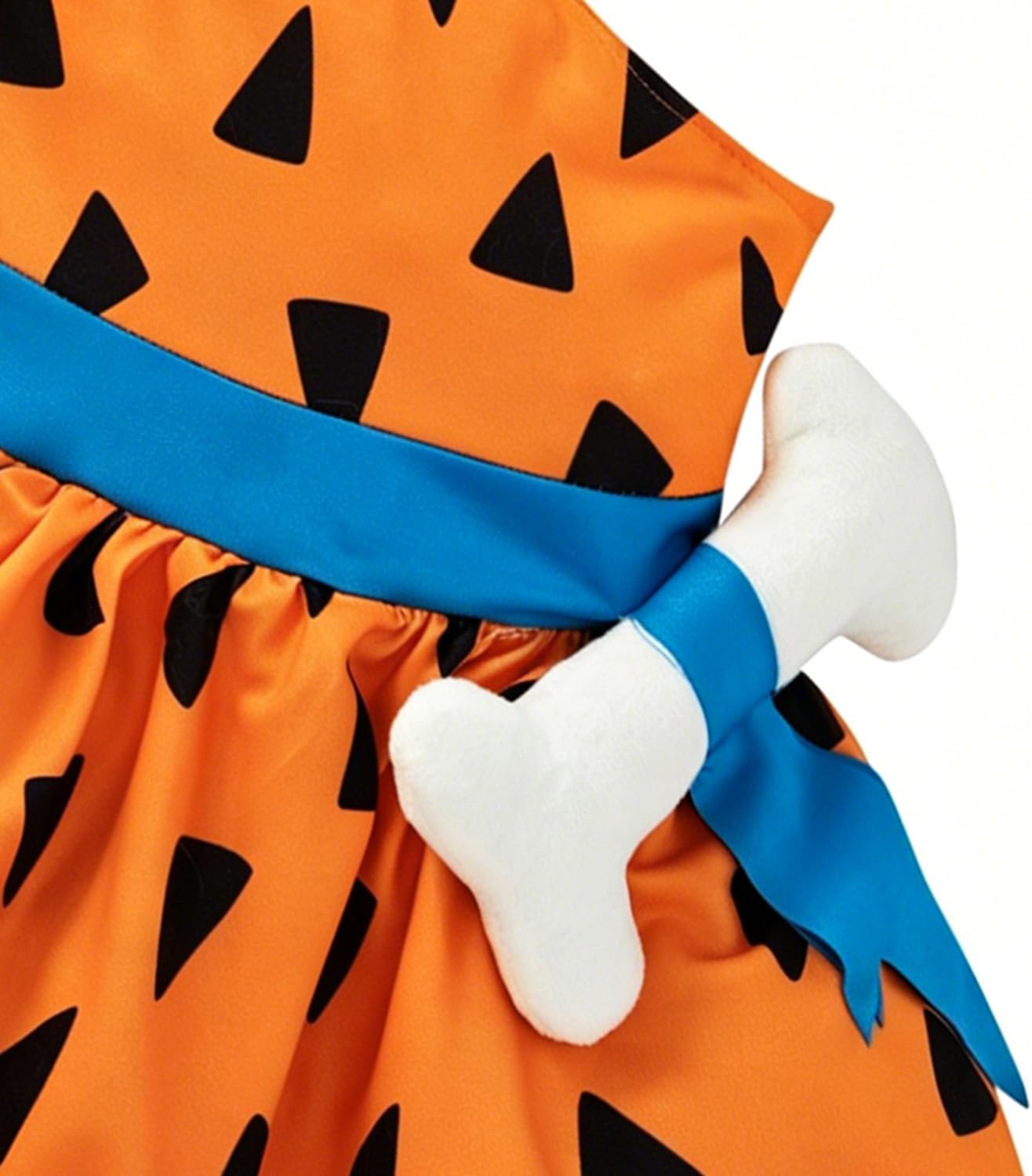 Baby Girls Princess Cavegirl Pebbles Costume Halloween Outfit | toddler birthday party dress Romper With Headband