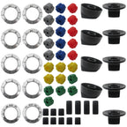 2025 Upgraded Replacement Oven Knobs KN002 Lasting ABS Plastic Easy to Install Convenient Replacement Part for Stoves Compatible for Various Models Universal Burner Knobs for Efficient Kitchen Upgrade