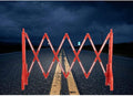 Parking Barrier Expandable Safety Barricades, Mobile Barricade, Construction Barricade Fence 8.2ft Width Plastic