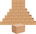 40 Pack 8x6x6 inches Shipping Boxes Corrugated Cardboard Boxes for Packing, Moving, Mailing, Brown
