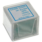 50 Pcs Ground Edge Pre-Cleaned Microscope Slides and 100 Pcs Pre-Cleaned Microscope Cover Glasses with 4 Plastic