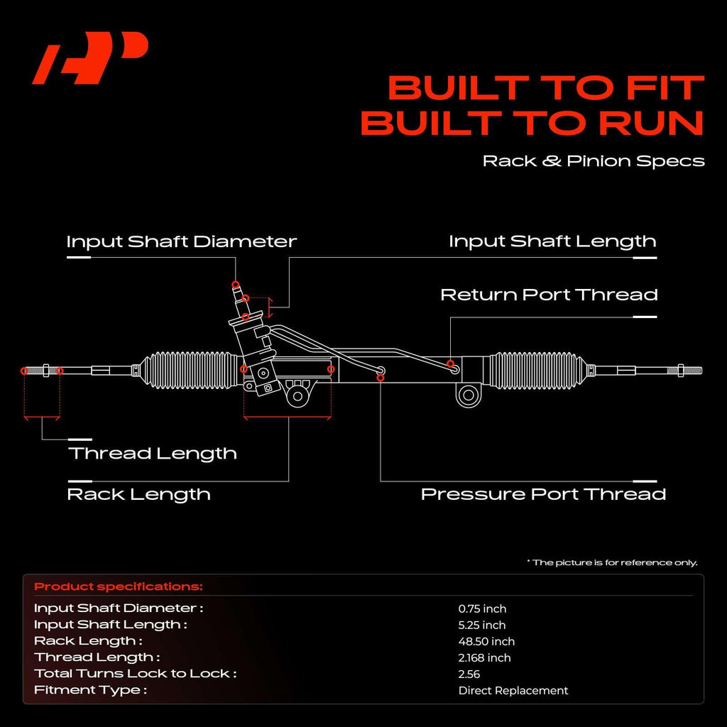 A-Premium Electronic Power Steering Rack and Pinion Compatible with Mazda