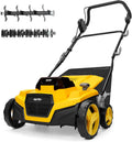 Cordless Lawn Dethatcher and Scarifier Compatible with Dewalt 20V Battery | Tool Only, 15" Electric Brushless