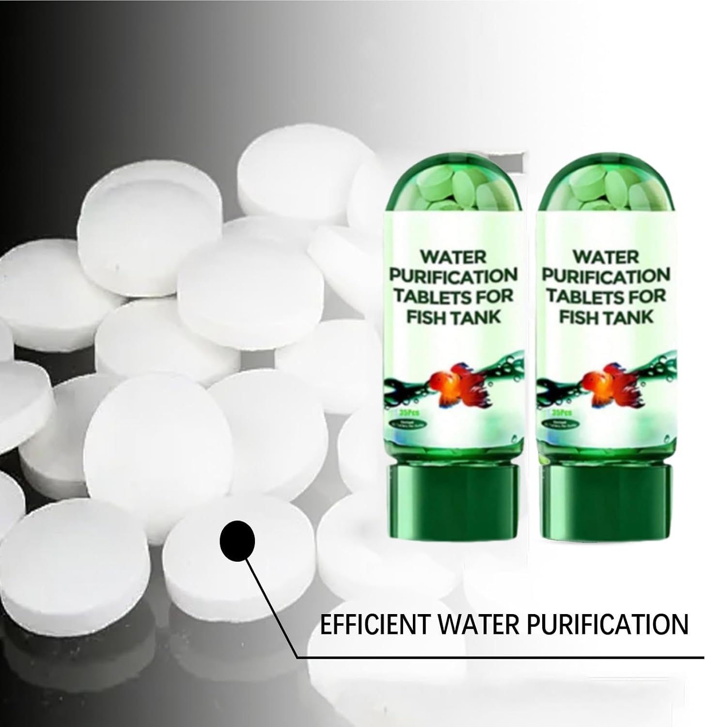 Powerful Aquarium Water Purification Tablet,Water Purification Tablets for Fish Tank,Remove All Kinds of Turbidity
