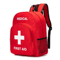 Red First Aid Bag Empty First Aid Backpack Empty Medical Storage Bag for First Aid Kits Pack Emergency Hiking