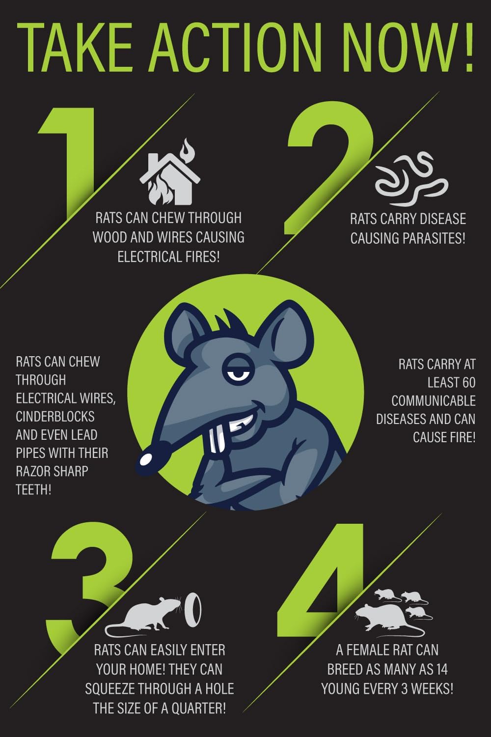 Rat Trap Six Pack - Powerful Reusable Traps for a Quick Kill Indoor or Out | Easy-Bait, Easy-Set Traps Catch Rats