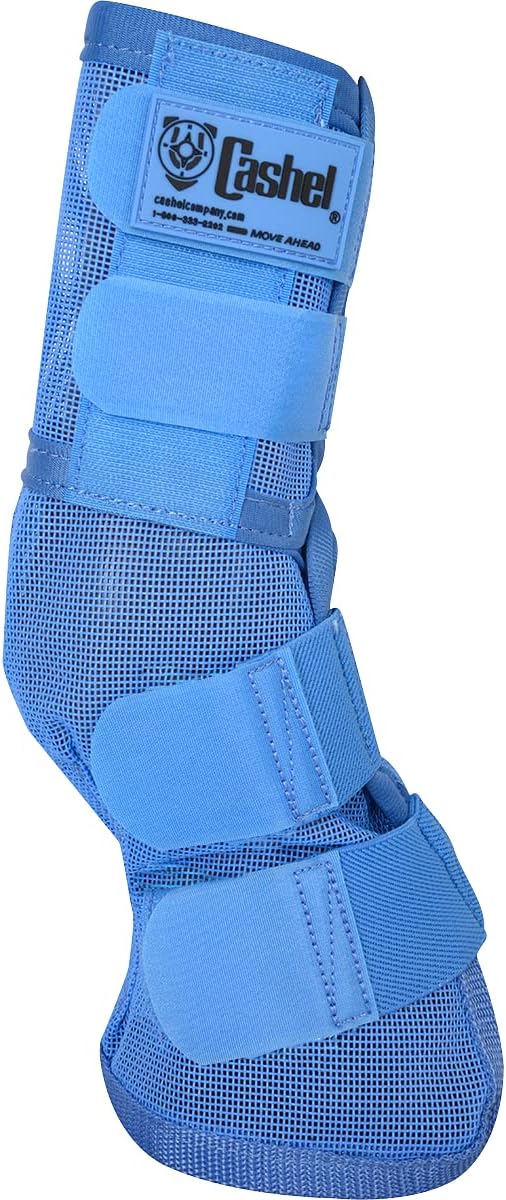 Crusader Horse Leg Guard Fly Boots 3, Blue, Horse, (CASC-LG3)