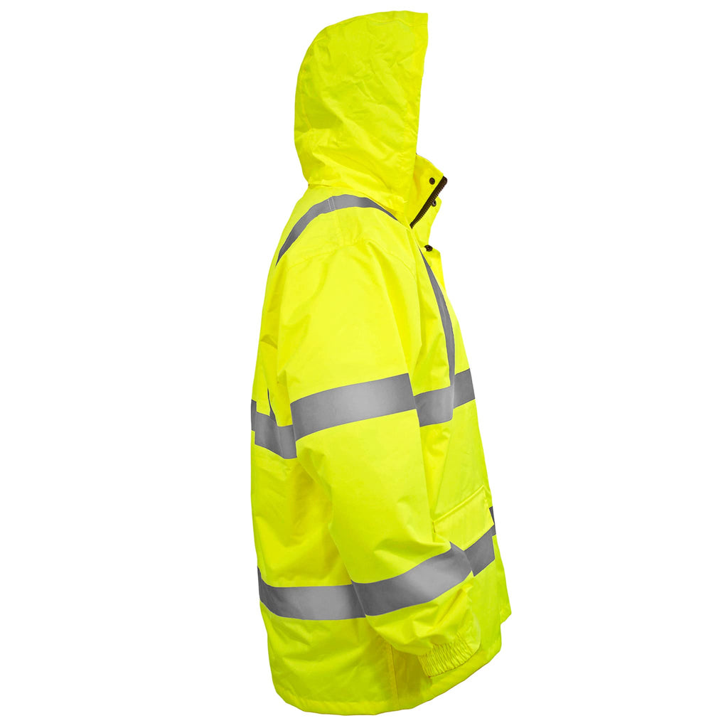Class 3 Hi-Vis Waterproof Rain Jacket