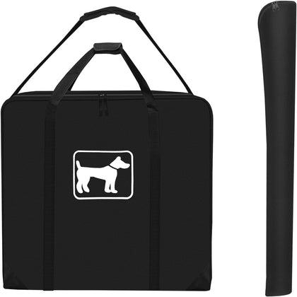 600D OxfordDog Playpen Storage Bag Fits 24" H 8 Panels and 9 Stakes Suitable for Foldable Exercise Pet Playpen, RV