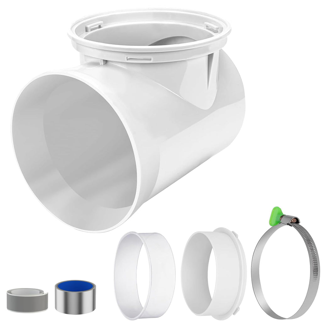 90 Degree Dryer Vent Connector Kit, Elbow Kit for 4'' Dryer Duct Vent Hose