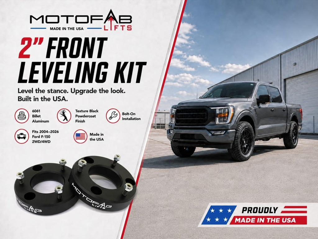 MotoFab Lifts F150-2 - 2 in Front Leveling Lift Kit That is compatible with F150
