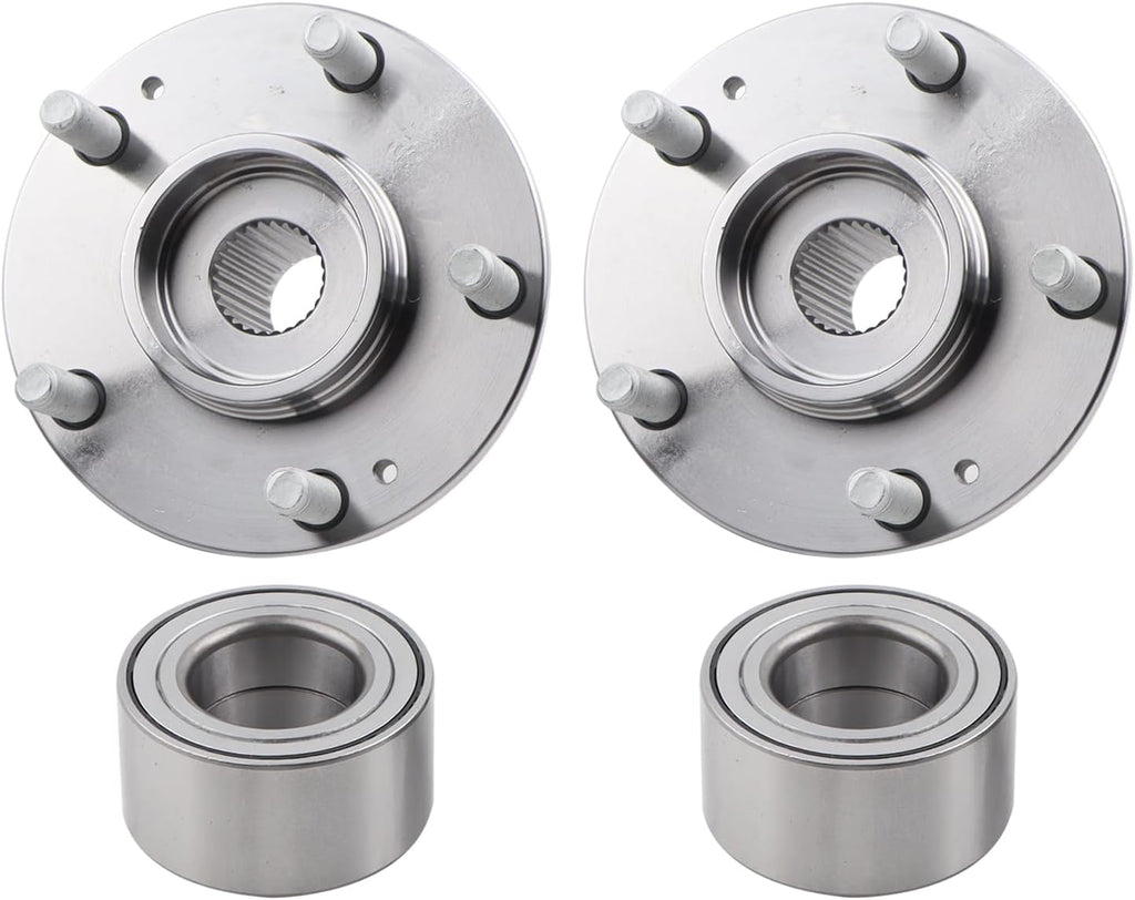 2PCS Wheel Hub Bearing Assembly Compatible with 2011-2015 Hyundai Elantra, 2013-2017 Elantra GT, 2012-2017 Veloster, Replace 510093