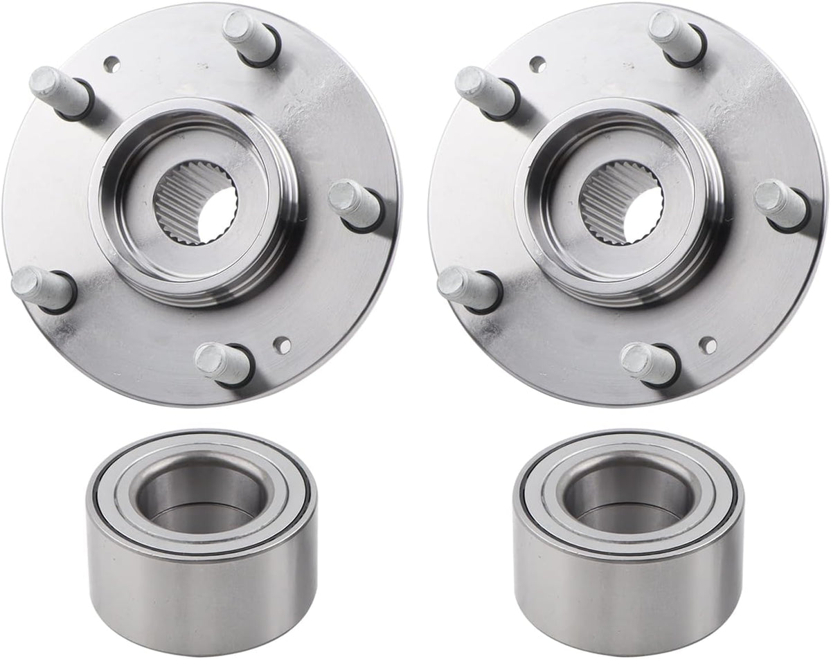 2PCS Wheel Hub Bearing Assembly Compatible with 2011-2015 Hyundai Elantra, 2013-2017 Elantra GT, 2012-2017 Veloster, Replace 510093