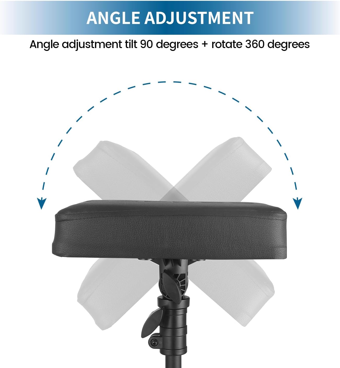 Tattoo Armrest Stand Tripod Adjustable Height Tattoo Arm Holder Adjustable Portable Tattoo Arm Leg Rest Soft Sponge