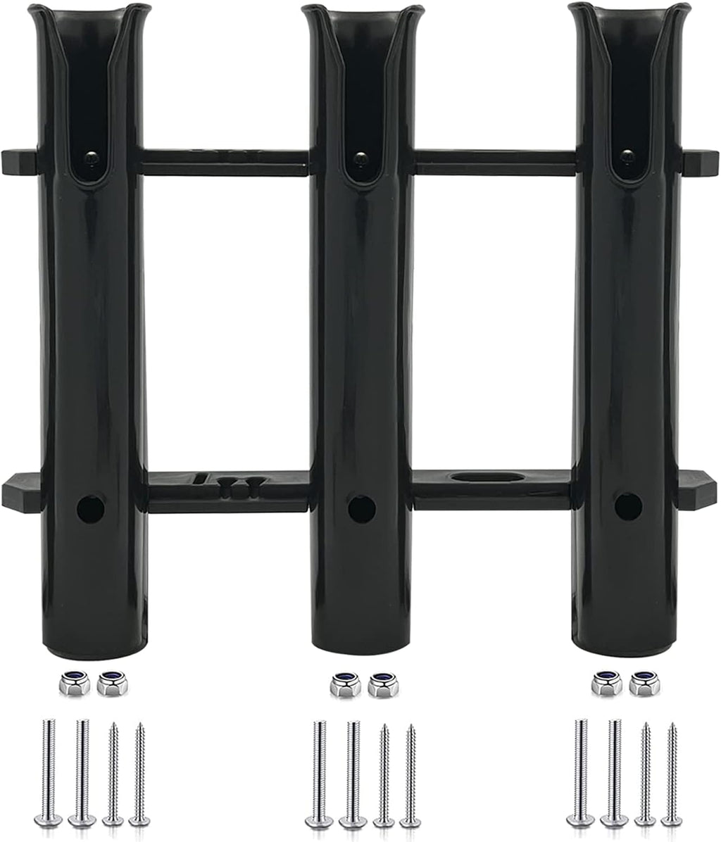 Fishing Rod Holder Bracket Wall Mounted Boat Side Mount Tool Holder Tube Links with Screws 2/3/4/6 Pole Tube