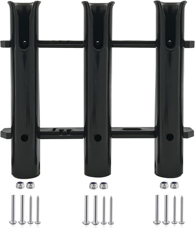 Fishing Rod Holder Bracket Wall Mounted Boat Side Mount Tool Holder Tube Links with Screws 2/3/4/6 Pole Tube