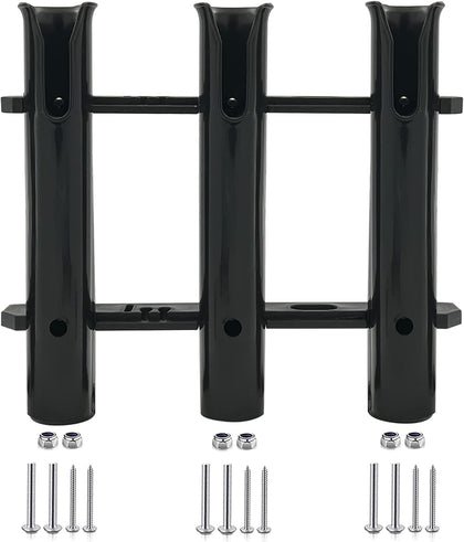 Fishing Rod Holder Bracket Wall Mounted Boat Side Mount Tool Holder Tube Links with Screws 2/3/4/6 Pole Tube