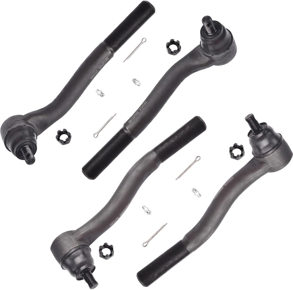 ASTARPRO 4pcs Front Tie Rod Ends Inner And Outer Complete Kit Compatible With 1999-2004 Jeep Grand Cherokee