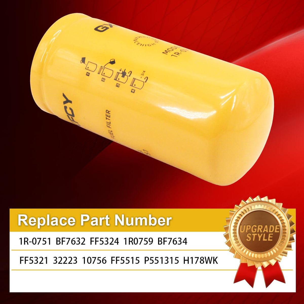 1R-0751 Fuel Filter Replace BF7632 FF5324 1R0759 BF7634 FF5321 3222310756